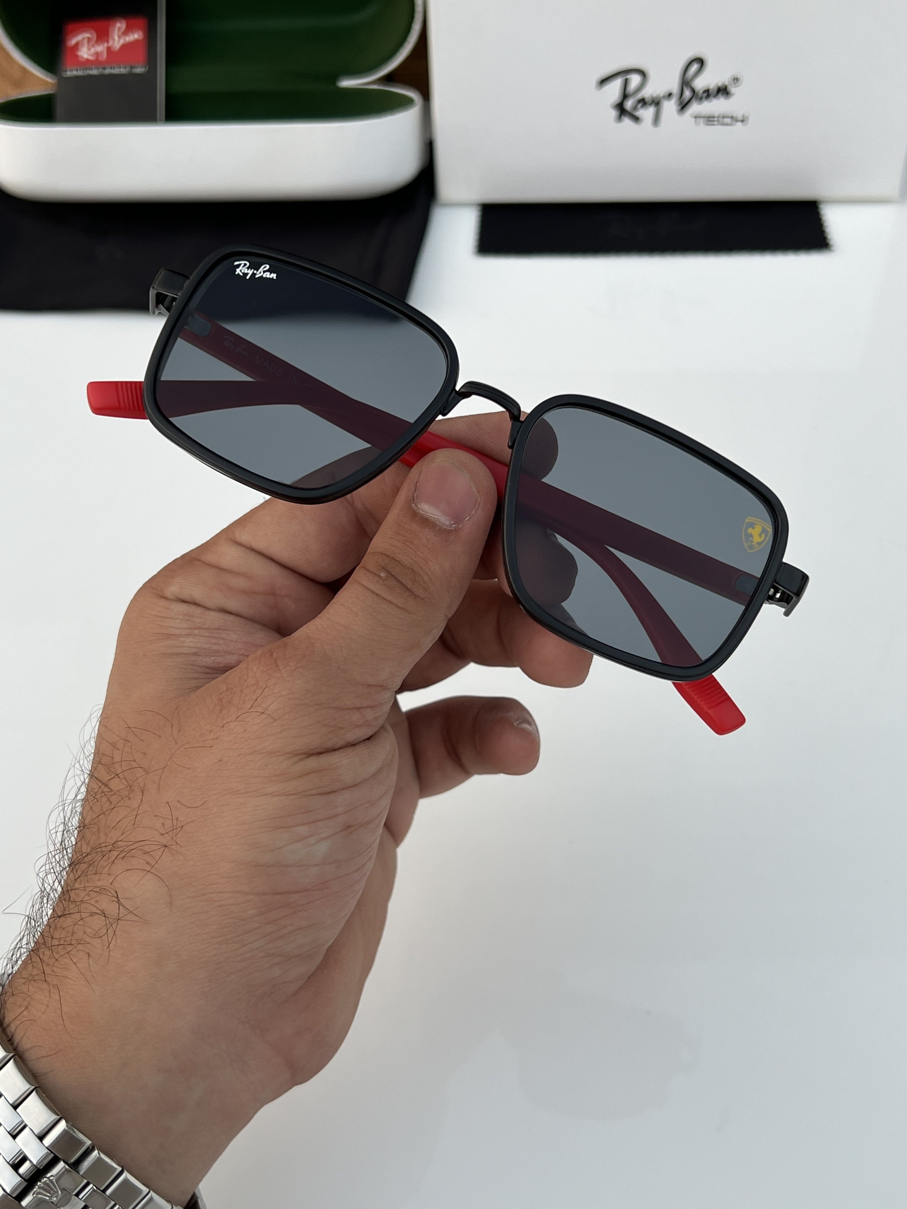 Ray_ban 8840 black red